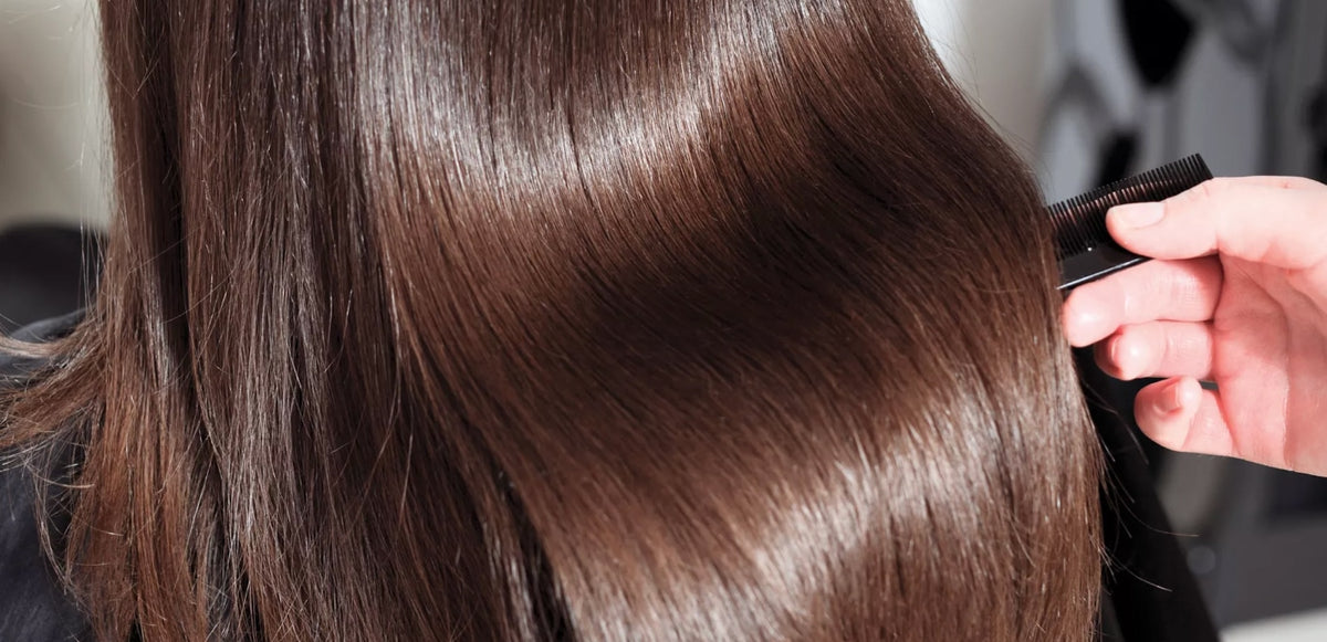 Beautiful hair in winter