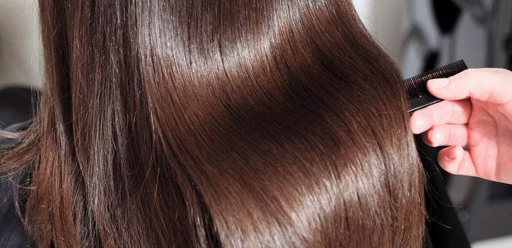 Beautiful hair in winter