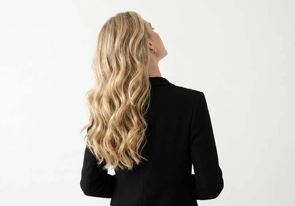 Woman with long, healthy hair